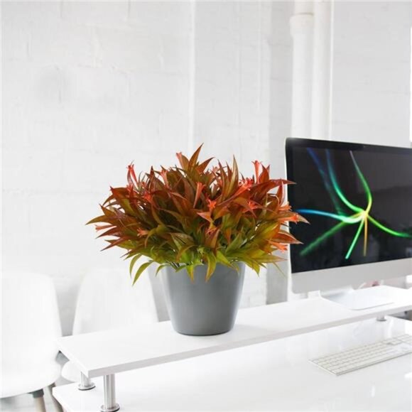 Fake Flower Plants 4 PCS Artificial Greenery Stems Morning Glory Shrubs Bushes - Picture 2 of 8